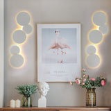 35/30/20CM LED Indoor Wall Lamp Living Room Decoration Bedside Light Home Lighting Fixture Loft Stair Light Round Aluminum Lamp