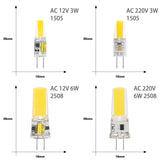 10pcs LED G4 COB Lamp AC DC 12V 220V Mini Dimming G4 LED Bulb Lampasas LED Lighting Replace Halogen Spotlight Chandelier LED Lamp