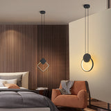 Novelty Nordic Led Pendant Lights For Living Room Bedroom Bedside Bar Wall Decor Lighting Geometry Hanging Lamps Kitchen Fixture