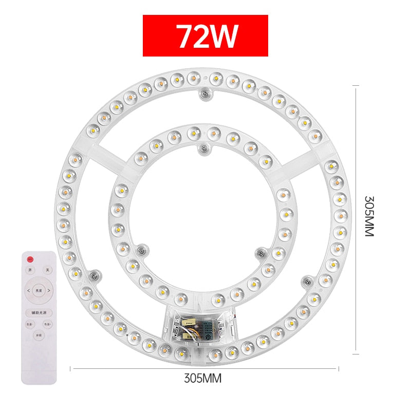 Led Panel Board Round Led Module Ceiling Lights Dimmable Panel 220V replacement Led For circle Lamp Ceiling Fan light magnet fix