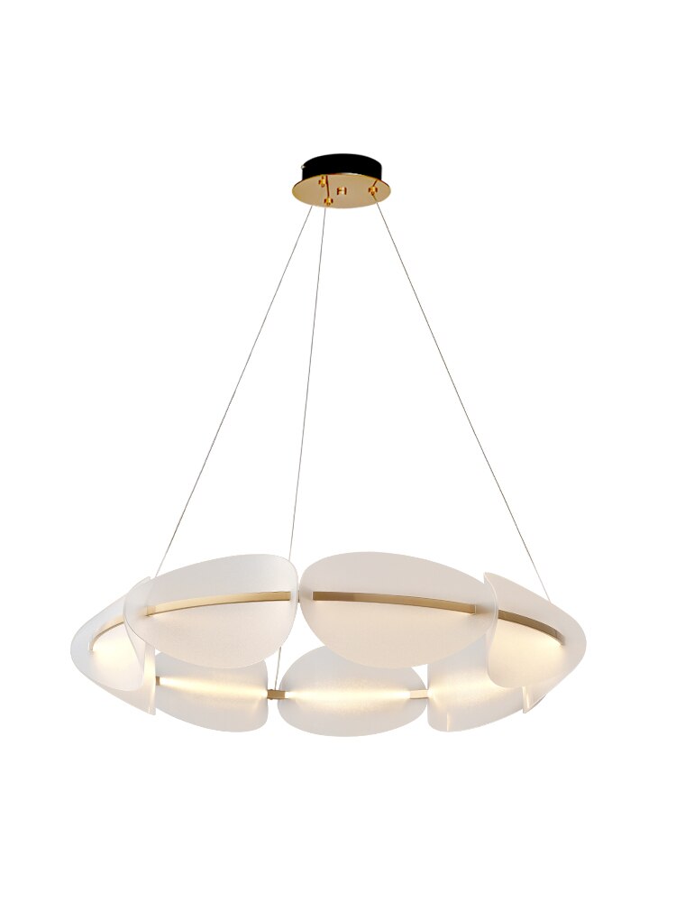 Modern LED Chandelier lighting Living room Novelty Petal Pendant Lamps Bedroom fixtures Nordic deco Dining room Hanging Lights