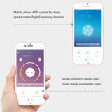 LED Ceiling Lamp Fan With Light And remote Control Silent Lights Fans For Home Bedroom Night Living Room Suspended Chandelier