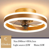 Modern simple ceiling fan transparent crystal decorative LED remote control lighting bedroom fan lamp free delivery