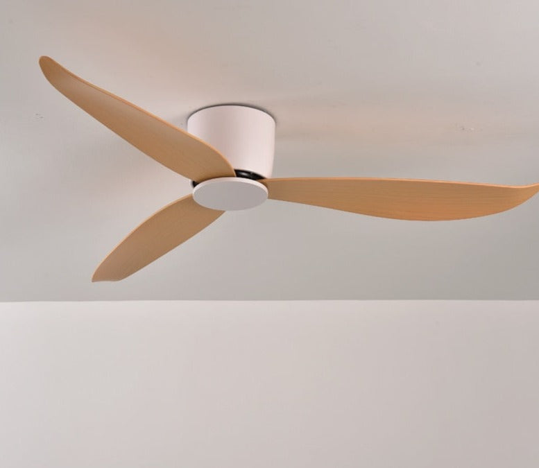 Modern Black White Low Floor DC Motor 30W Ceiling Fans With Remote Control Simple Ceiling Fan Without Light Home Fan 220V