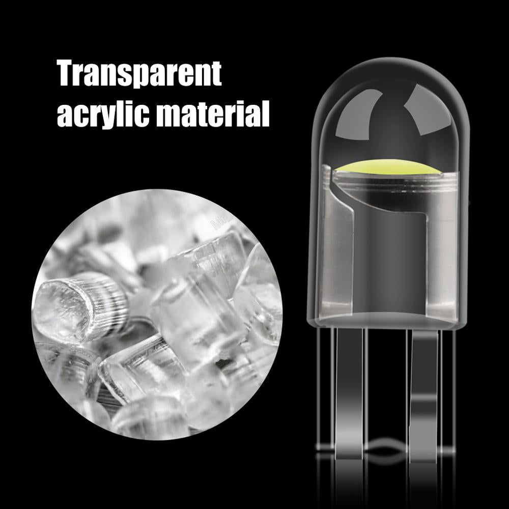 10pcs Car LED T10 W5W WY5W 168 194 501 LED Bulbs for Auto Interior Lights Map Dome Door Trunk Instrument Lamp 12V