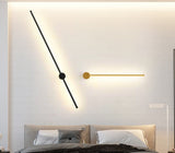 LED Long Wall Lamp 350°Rotation Modern Wall Light For Home Bedroom Stairs Living Room Sofa Background Lighting Decoration Lamp