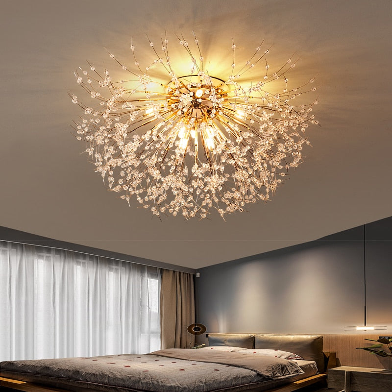 Nordic modern led chandelier Living bedroom dining room firefly chandelier Simple home intdoor lighting decoration ceiling lamps