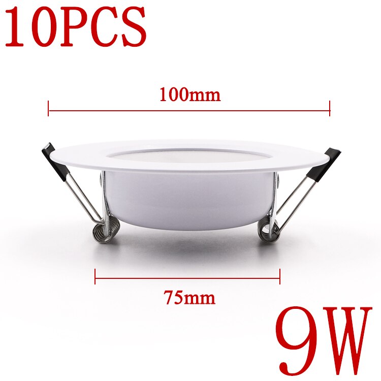 10PCS LED Downlight Ceiling 5W 7W 9W 12W 15W Warm white/cold white led light AC 220V 230V 240V