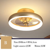Modern simple ceiling fan transparent crystal decorative LED remote control lighting bedroom fan lamp free delivery