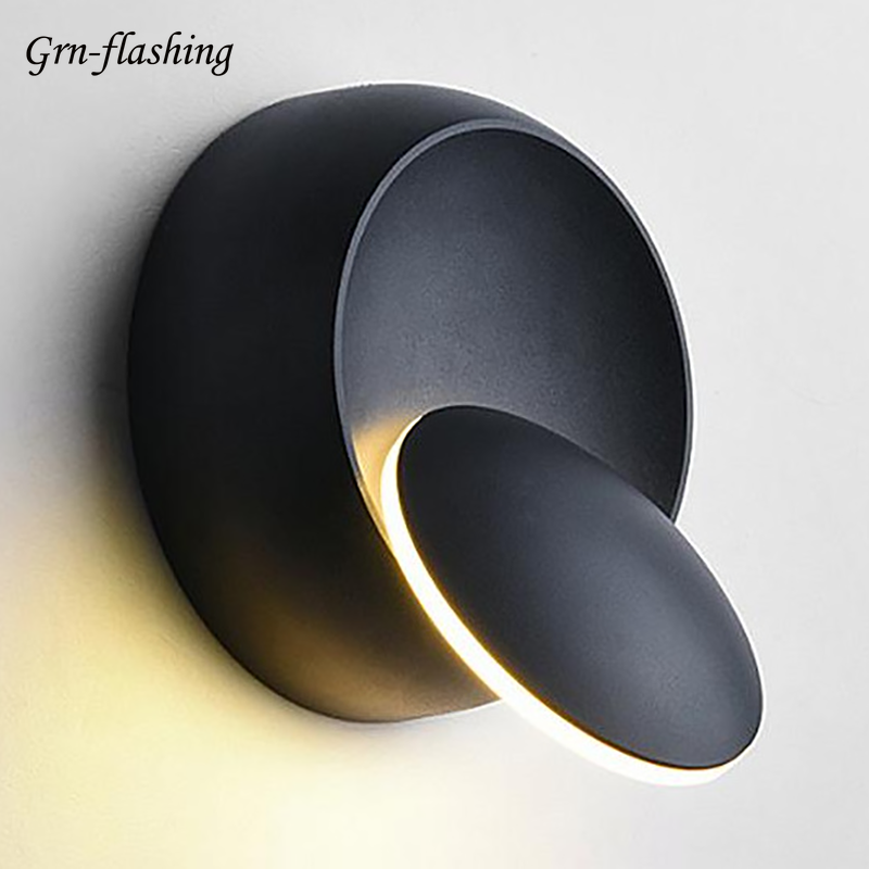 Creative 6W Led Wall Light 360 Degree Rotatable Bedroom Bedside Lamp for Home Living Room Loft Sconce Modern Indoor Decoration