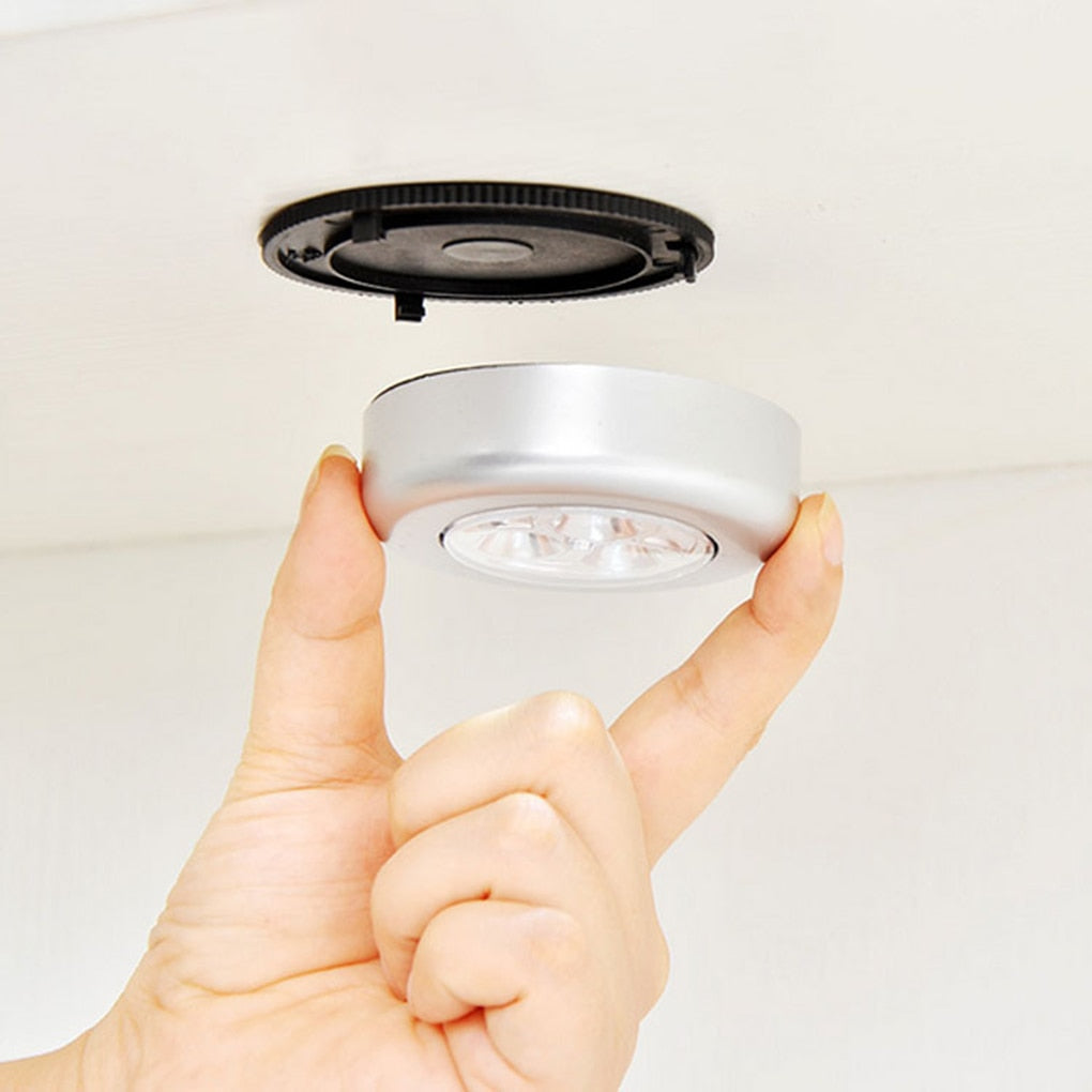 3 LED Battery Powered Wireless Night Light Security Fashionable Lamp Quick Installation Emergency Light for Wall Kitchen