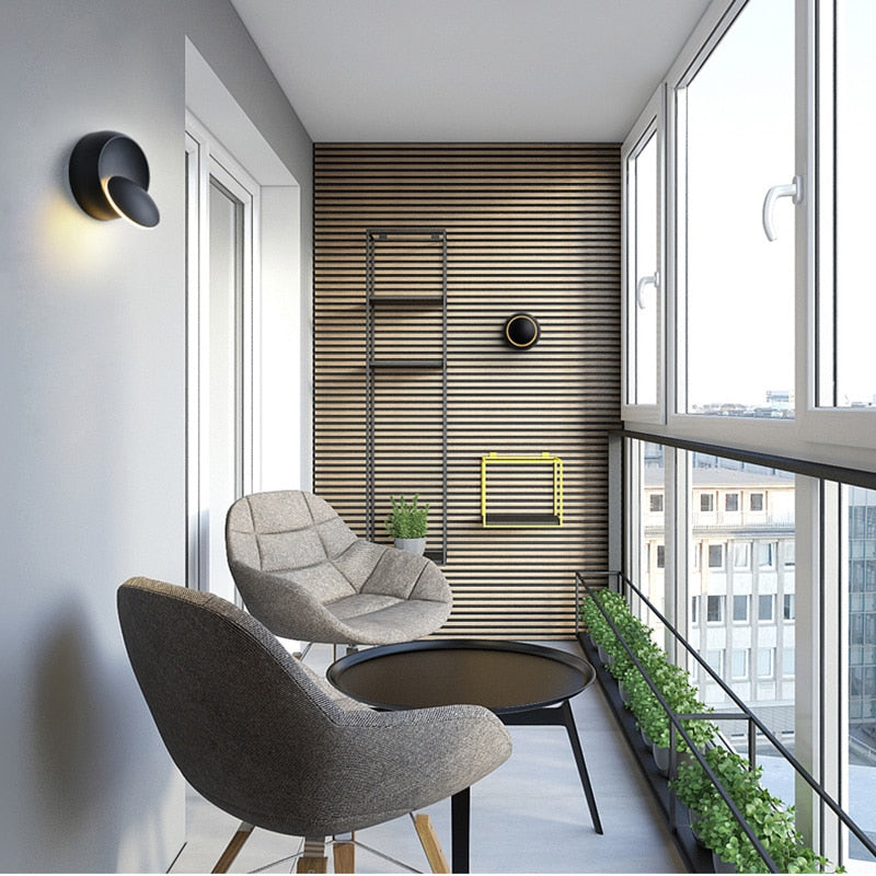 Creative 6W Led Wall Light 360 Degree Rotatable Bedroom Bedside Lamp for Home Living Room Loft Sconce Modern Indoor Decoration