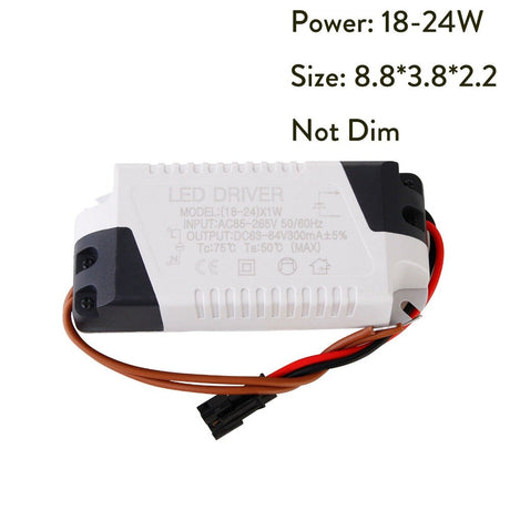1-3W 4-5W 4-7W 8-12W 18-24W 300mA Power Supply Light Transformer LED Constant Driver 85-265V  for LED Ceiling Downlight Lighting