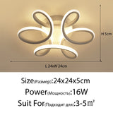 Modern Aisle LED Ceiling Lamp For Corridor stairs Entrance Attic Square indoor Lighting Minimalist Style Lights Kitchen Fixtures