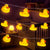 Mini Yellow Duck LED String Light Glow Indoor Outdoor Xmas Wedding Party Battery Operated LED Fairy Light