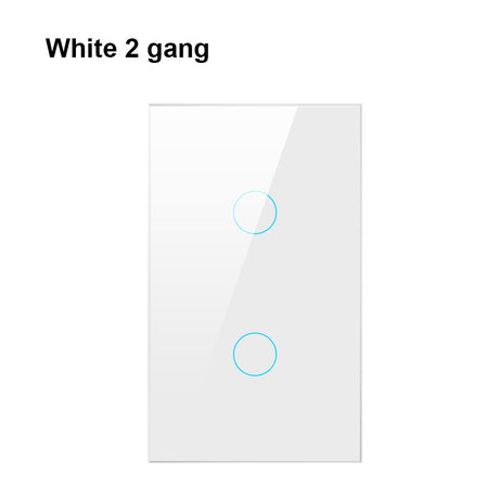 Tuya US Wi-fi Wall Switch, Smart Light Switch, Glass Panel Touch-Sensor interrupter 1/2/3 Gang Work with Alexa, Google Home