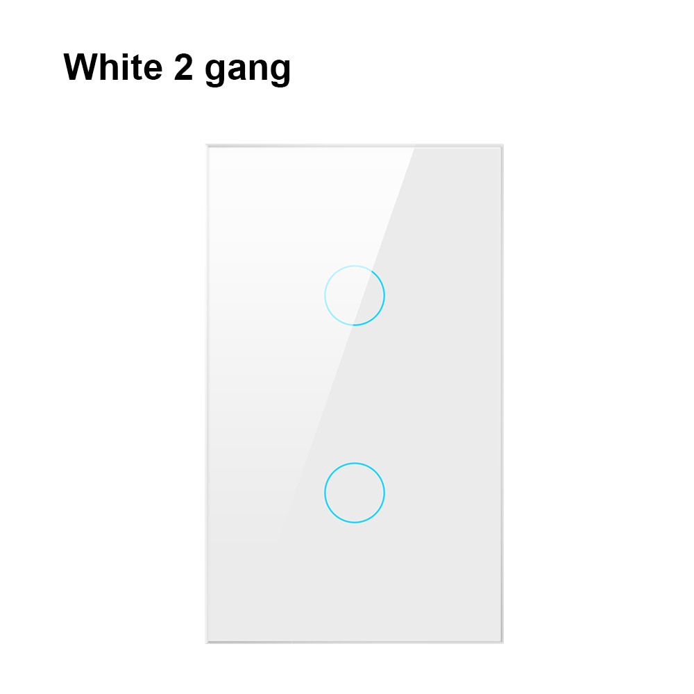 AVATTO Tuya US Wifi Wall Switch, Smart Light Switch, Glass Panel Touch-Sensor interruptor 1/2/3 Gang Work with Alexa,Google Home