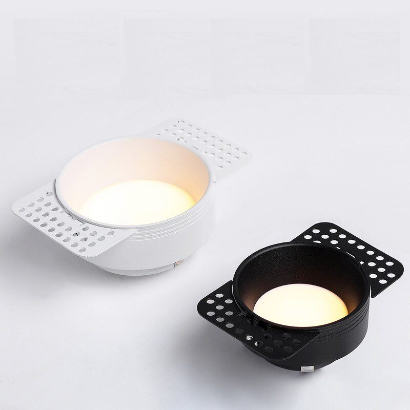 Saiyo Trimless Round COB Led Downlights High End Recessed Ceiling Spot Lights Lamps For Indoor Residential Home