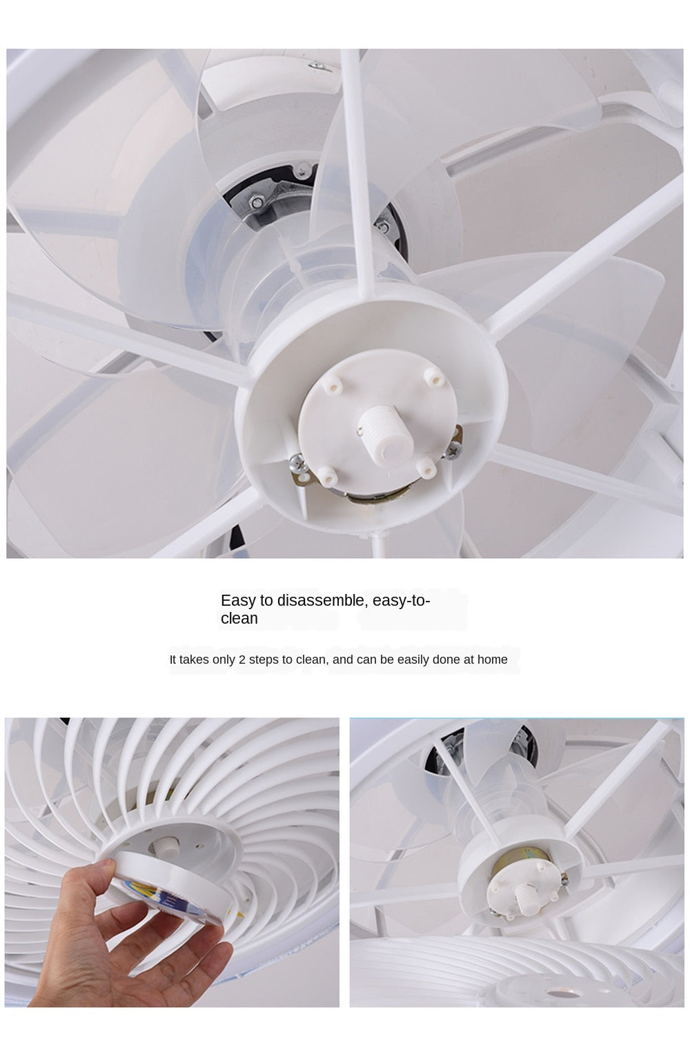 Nordic postmodern intelligent LED ceiling fan with lamp remote control bedroom decorative fan invisible silent ceiling fan lamp