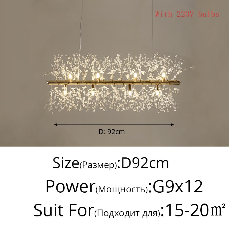 Nordic modern led chandelier Living bedroom dining room firefly chandelier Simple home intdoor lighting decoration ceiling lamps