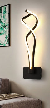 Modern Minimalist Wall Lamps Living Room Bedroom Bedside Luster AC90V-260V LED Indoor black white Lamp Aisle Lighting decoration