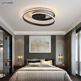 Modern Chandeliers LED Lamp For Living Room Bedroom Study Room White black color surface mounted lights Lamp Deco AC85-265V