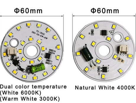 LED Bulb Lamp Chip 3W 6W 12W 18W AC 220V 240V  Smart IC No Need Driver DIY Natural White For led downlight led Spotlight beads