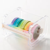 Creative Tape Cutter Set Tape Tool Transparent Tape Holder Tape Dispenser School Supplies Office Stationery