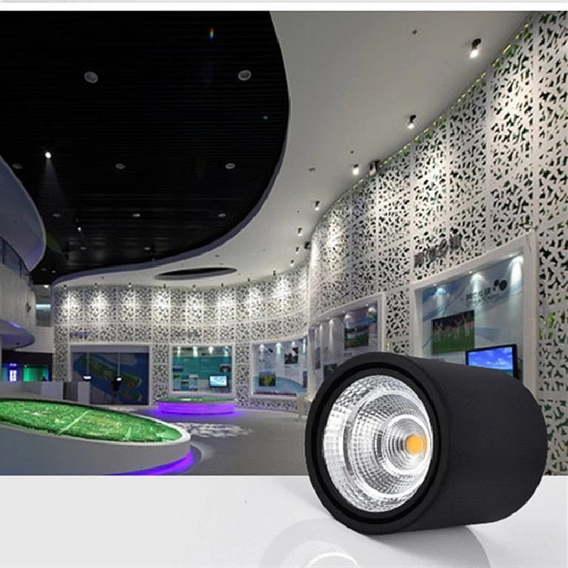 High Quality Rotating LED Downlight COB Surface Mounted Ceiling Lamp Chip 24W20W18W15W12W9W Adjustable Spot Light AC90-260V