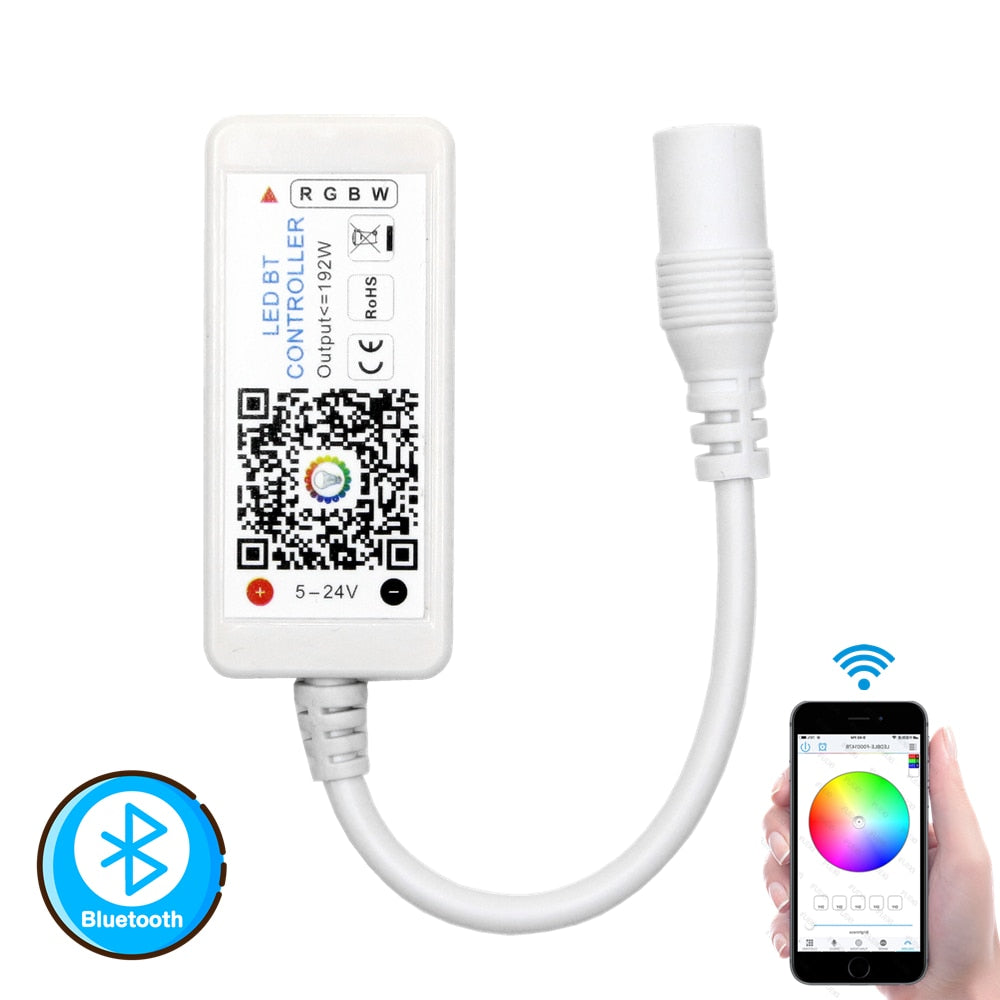 DC 12V 24V RGB / RGBW / RGBWW Led Controller Bluetooth RGB Controller ...