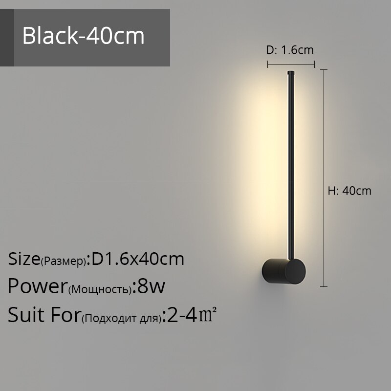 Simple Black White New Modern LED Wall Lights Living Study Room Bedroom Bedside Corridor Aisle Parlor Hall Lamps Indoor Lighting