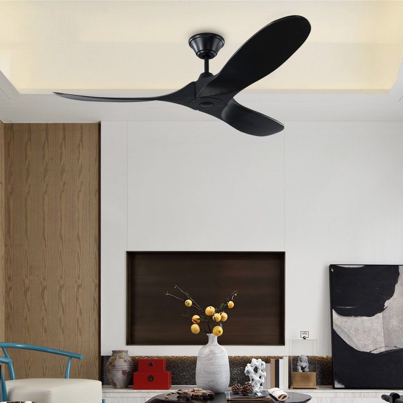 52 60 70 Inch Ceiling Fan Industrial Vintage Wooden Ventilator No Light Remote Control Decorative Blower Wood Retro Large Fans