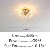 Nordic modern led chandelier Living bedroom dining room firefly chandelier Simple home intdoor lighting decoration ceiling lamps