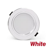  LED Downlight Gold/Silver/White Body 5W 9W 12W 15W 18W led Ceiling light AC 220V 230V 240V for Indoor LED Spotlight