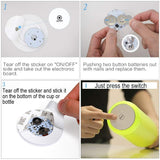 15/10/5/2pcs Bottle Stickers Lights 4leds Battery Powered Glow LED Coasters Super Bright Lamp for Wedding Festival Party Decor