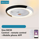 LED Ceiling Lamp Fan With Light And remote Control Silent Lights Fans For Home Bedroom Night Living Room Suspended Chandelier