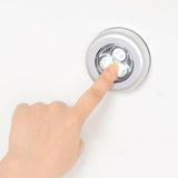3 LED Touch Lamp Closet Cabinet Touch Control Night Light Wireless Bedside Pat Light Kitchen Bedroom Wall Lamp Battery Powered
