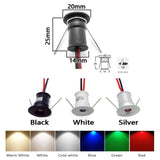 1W Mini LED Downlight 12V Dimmable Spotlight IP65 Staircase Cabinet Light 15mm Recessed Bedroom Spot Light Ceiling Downlight