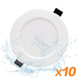 10Pcs Waterproof Dimmable LED Downlight 5W 7W 9W 12W 15W 18W Recessed Spot Light Ceiling Lamp Home Indoor Lighting AC 220V 230V