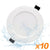 Waterproof Dimmable LED Downlight 5W 7W 9W 12W 15W 18W Recessed Spot Light Ceiling Lamp Home Indoor Lighting AC 220V 230V