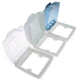 86 Type Light Panel Socket Doorbell Flip Cap Cover Clear Bathroom Kitchen Accessory Plastic Wall Switch Waterproof Cover Box