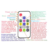 80cm LED Floor Corner Standing Lamp RGB Light With Remote Control For Bedroom Living Room Club Home Atmosphere Night Light