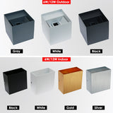 LED 6W/12W Outdoor Waterproof IP65 Wall Light Porch Garden Wall Lamp & Indoor Bedroom Living Room Decoration Lighting Lamp