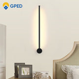 LED Long Wall Lamp 350°Rotation Modern Wall Light For Home Bedroom Stairs Living Room Sofa Background Lighting Decoration Lamp