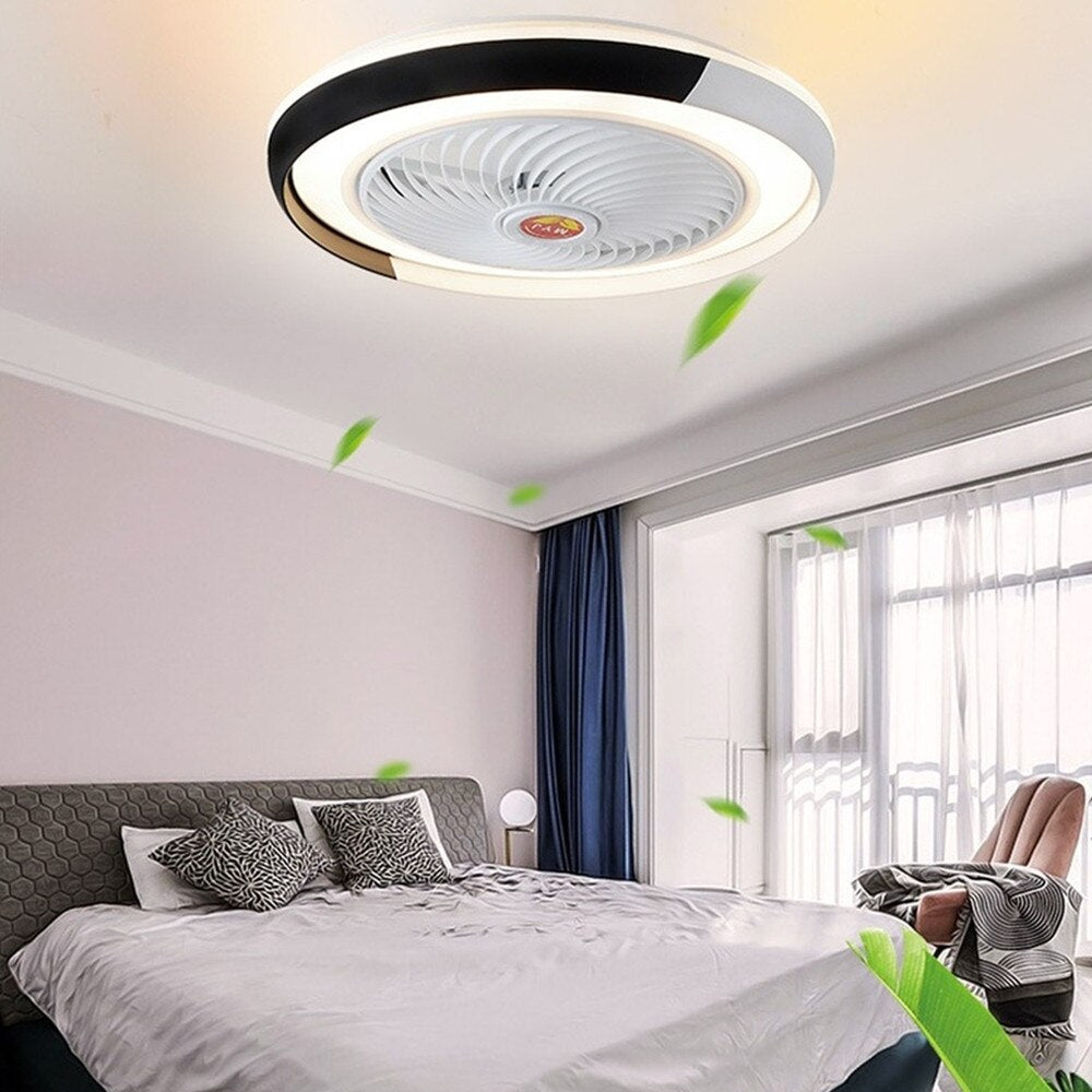 LED Ceiling Lamp Fan With Light And remote Control Silent Lights Fans For Home Bedroom Night Living Room Suspended Chandelier