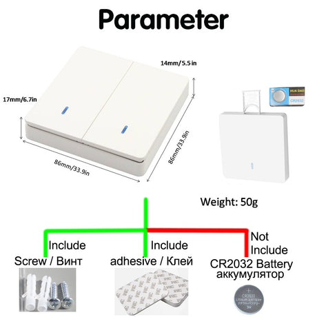 Wireless Smart Switch Light 433Mhz RF 86 Wall Panel Switch with Remote Control Mini Relay Receiver 220V Home Led Light Lamp Fan
