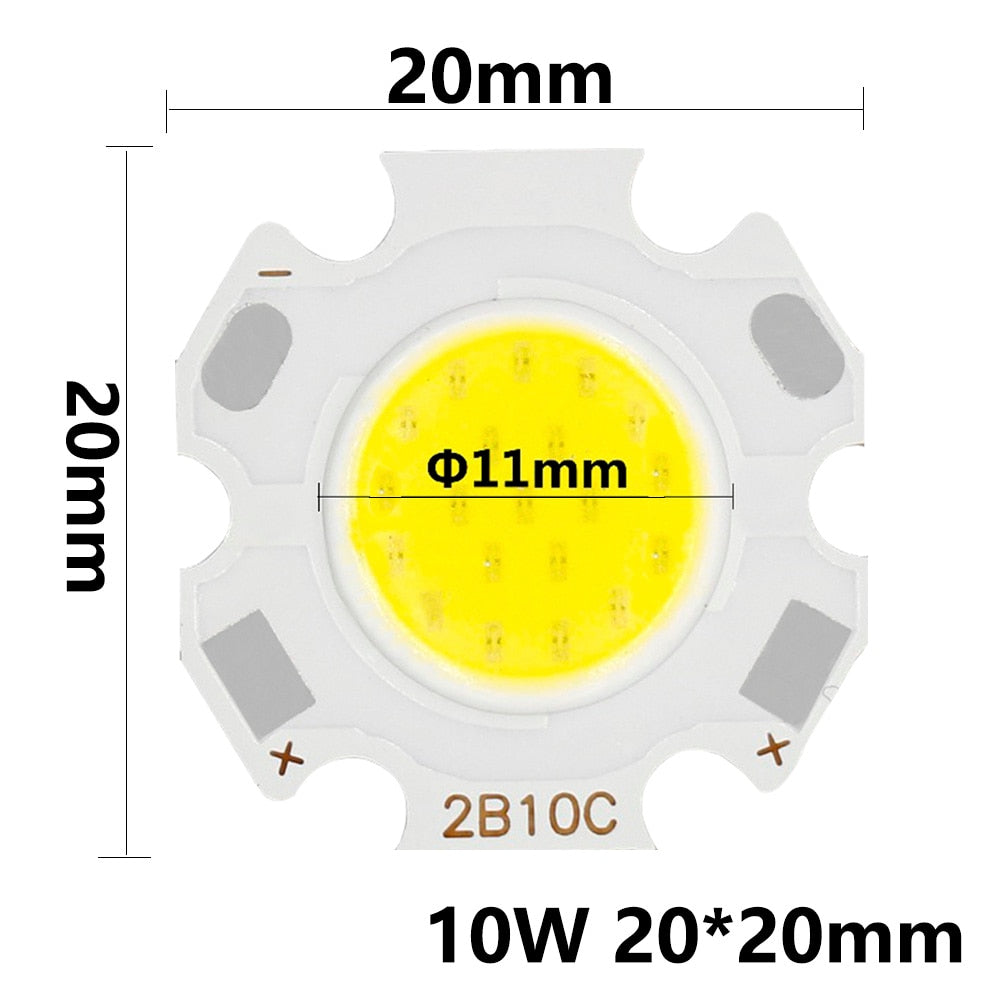 20pcs a Lot High Power LED COB Light Bulb 20mm 3W 5W 7W 10W Use 250mA LED Source Chip Light Lamp Downlight Lamps