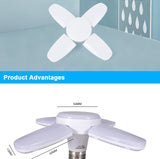 Led bulb light fan blade timing light foldable light AC85-265V 28W with remote control Lampada home living room garage lighting