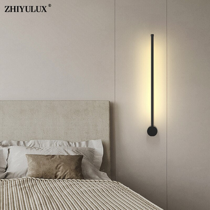 Simple Black White New Modern LED Wall Lights Living Study Room Bedroom Bedside Corridor Aisle Parlor Hall Lamps Indoor Lighting