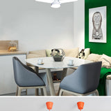 Led bulb light fan blade timing light foldable light AC85-265V 28W with remote control Lampada home living room garage lighting